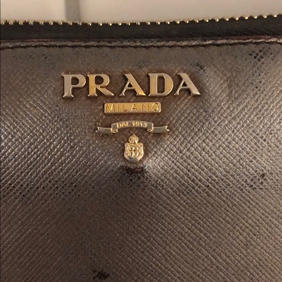 Prada Leather Zip-Around Wallet - Picture 4 of 14